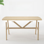 Trendy No Seating Eased Edge Manufactured Wood Rectangle