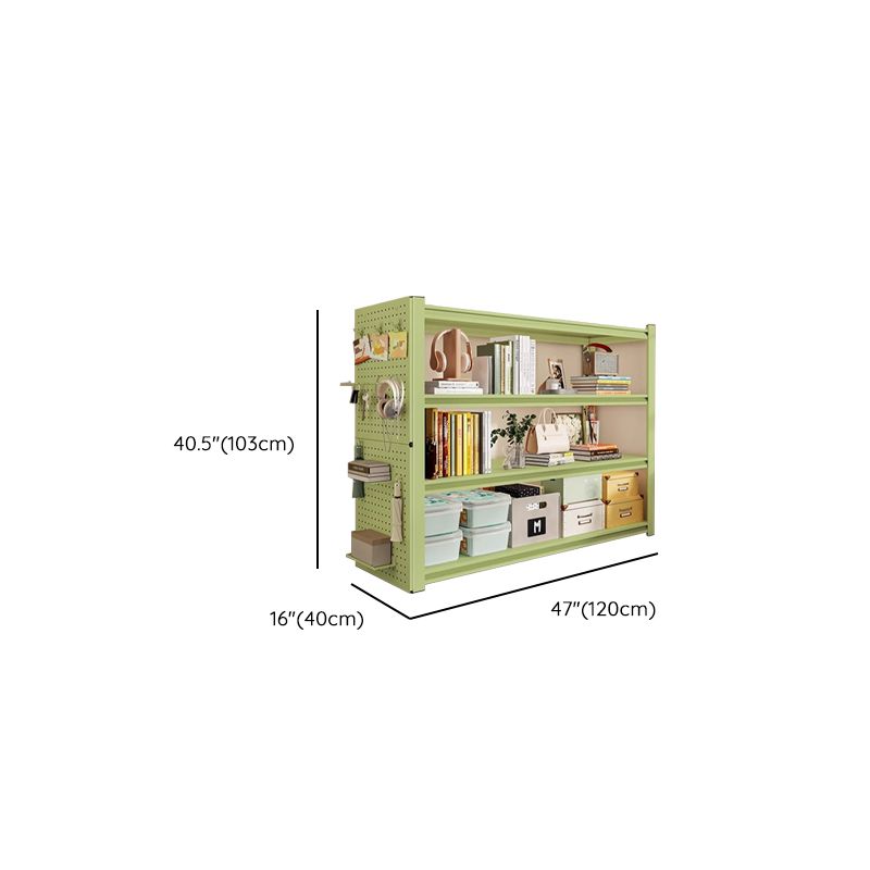 Light Green Modern Steel Tower Shelf with Alterable Shelf and Unfixed Installation