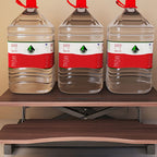 Trendy Manufactured Wood 2-Tier Notebook Holder with Pop Up Lifting Shelves