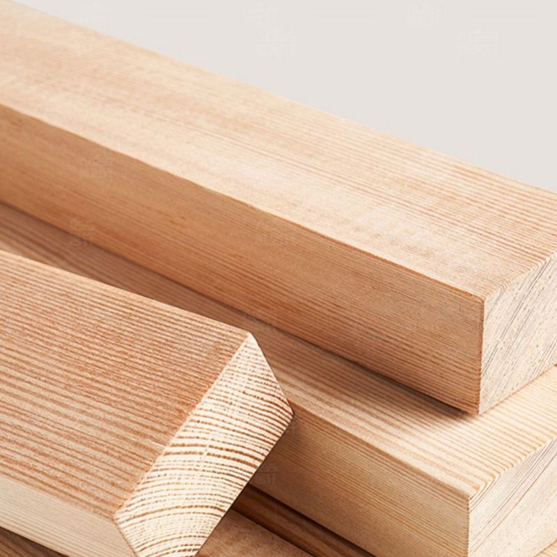 Contemporary Matte Black Solid Wood Kitchen & Dining Table with Fixed Legs for 6-person Seat in Solid Wood