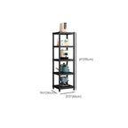 Black Contemporary Standard Baker's Rack with Steel Frame and Metal Shelves