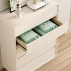 Chalk Trendy Natural Wood Console Dresser/Semainier with 6/8/5 Drawers in Horizontal/Vertical Orientation