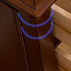 Cocoa Trendy Ash Wood Console Dresser/Semainier with 9/7/6 Drawers, Integrated Cable Management, Horizontal/Vertical