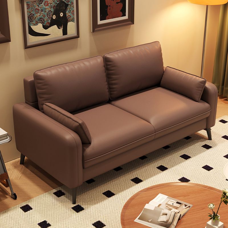 Black/Navy Blue/Amber Color Loveseat with Armrest for Drawing Room