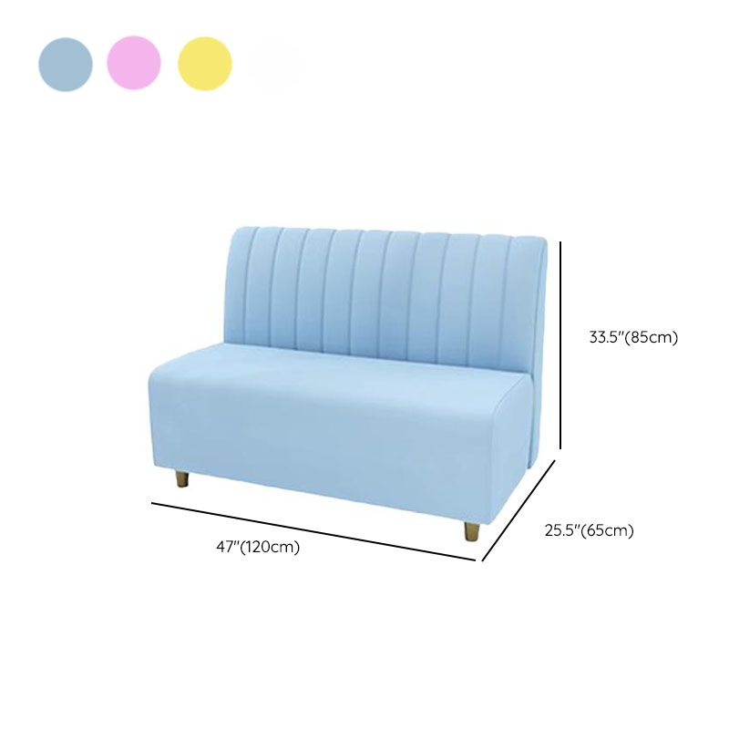 Modern Simple Style Single Sided Booth with Armrest and Foam Upholstery