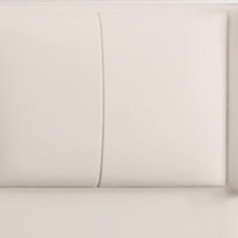 Trendy Panel Headboard in Natural Wood with No Distressing, Rectangle Shape for King/Queen/Full Bed, Featuring Sponge Upholstery Fill and Standard Height