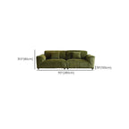 Drawing Room Standard Sofa/Loveseat in Soft-pile Fabric with Sage Upholstery and Armrest