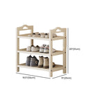 Art Deco Bambusa Rectangle Shoe Rack in Chalk with 6 Shelves for 11-40 Pairs in Drawing Room