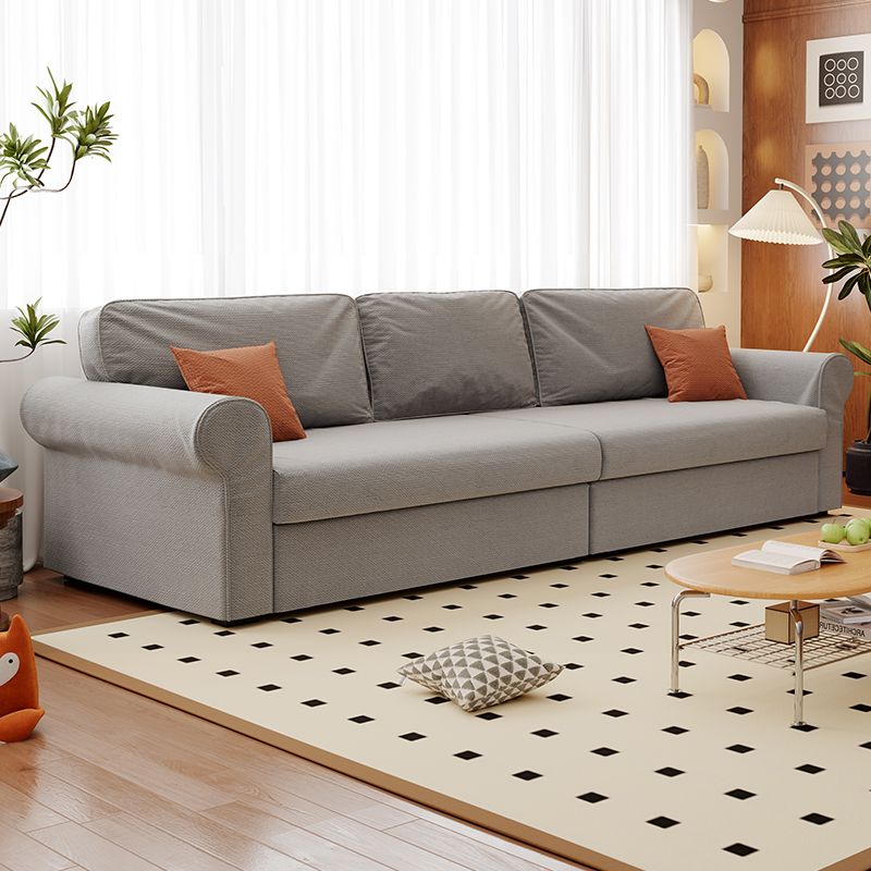Modish Solid Color Stain Resistant Standard Sofa in Black/Jade Green/Taupe for 4-seater/5 Person with 2 Pillows