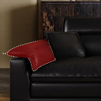 Modish Solid Color Water Resistant Standard Sofa in Light Gray/White/Light Brown with Seats 3/2-seater and 2 Pillows