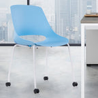 Casual Non-foldable Carbon Steel Side Chair, 1 Piece for Hard Floor with Glide