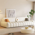 White Standard/Single Sofa with 3 Pillows for Drawing Room