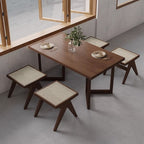 Simplistic Solid Wood Rectangle Table with Eased Edge, No Seating, and Assembly Required
