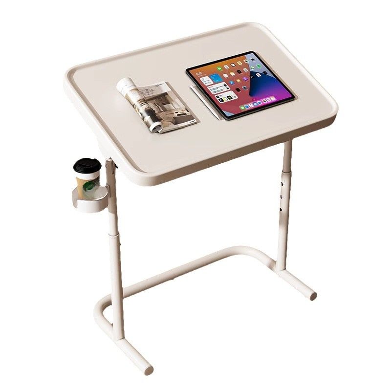 Casual Adjustable Height Laptop Cart with Casters and Ergonomic Tilt