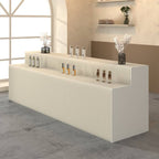 50 in & above L x 20 to 29 in/Up to 19 in W x 30 to 39 in/40 in & above/20 to 29 in H White Rectangular Unfinished Folding Display Table in Paper