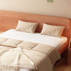Trendy Panel Headboard in Natural Wood with No Distressing, Rectangle Shape for Full/Twin XL/Twin Bed, Bed Frame Mounted with Low Height