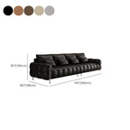 Drawing Room Standard Sofa in Light Gray/White/Light Brown with Armrest and 4 Pillows