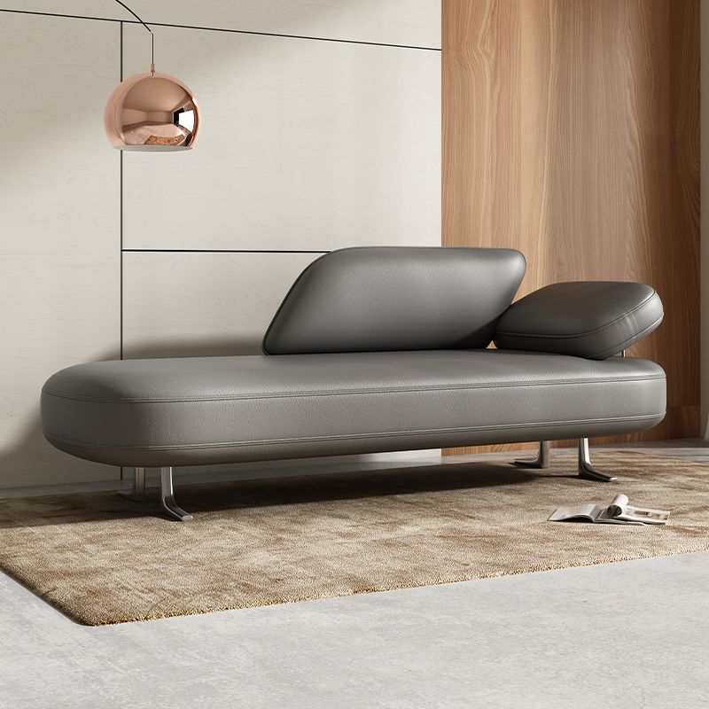 Modern Simple Style Chaise Chair for Bedroom with Solid Color and Left Arm/Right-hand Arm