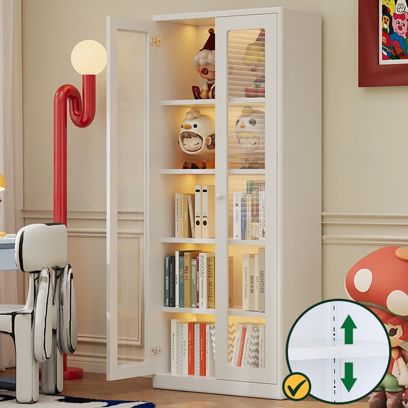 Organizing Shelf with 1 Cabinet, 2 Cabinets, 5-Shelf, 4 Shelves in Alloy Vertical with Closed Back