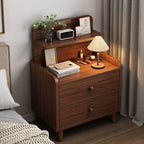 Modish Drawer Storage Bedside Table with 1 Drawer, 3 Shelves, and Composite Wood Countertop