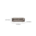 Modern Solid Color Scratch-defiant Standard Sofa/Loveseat/Single Sofa in Grey for 4/3/2-seater