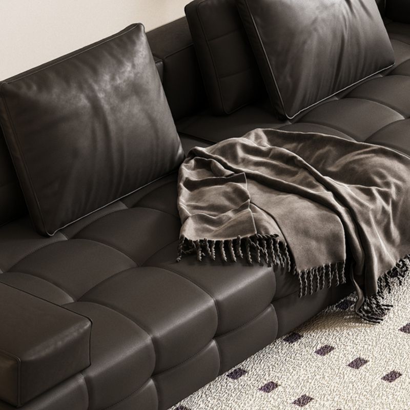 Tear Resistant Standard Sofa in Black with Arm