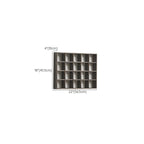 Pecan Floating Mount Accent Cabinet with Visible Storage, Wall Cabinet, and Fitted Assembly