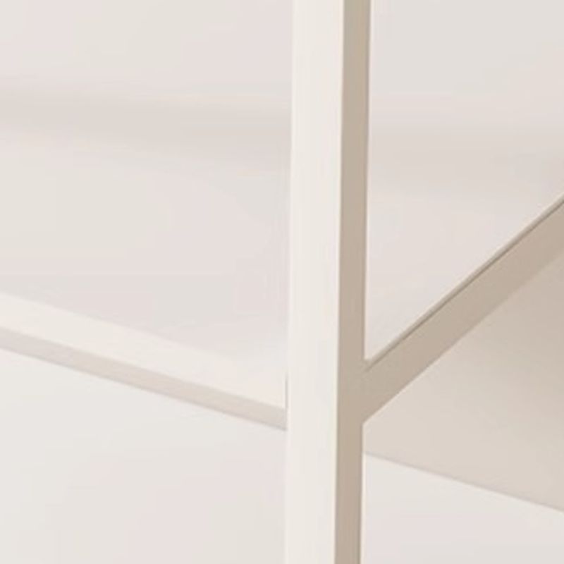 Chalk Contemporary Steel Coat Rack with Receptacle, 3 Shelves/2 Shelves, Alloy Bench, and Shoe Storage