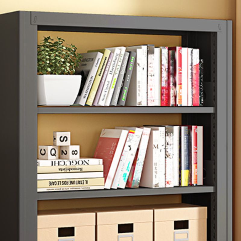Ink Vertical Shelf Organizer with 3 Shelves, Steel Frame, Open Back