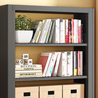 Ink Vertical Shelf Organizer with 3 Shelves, Steel Frame, Open Back