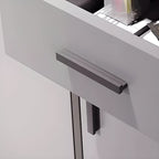 Engineered Wood 4 Tiers Shoe Stack with Shelf, Drawers, Gate, Dustproof Cover, and Closed Back