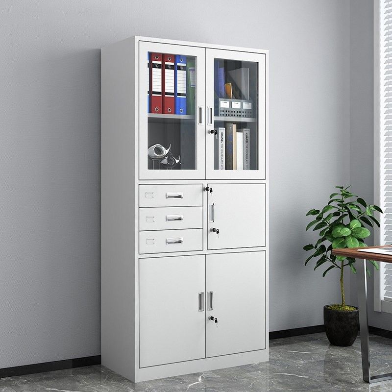 Ivory Supplies Cabinet, Scratch Resistant with 1-Wide/2-Wide Compartments
