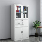 Ivory Supplies Cabinet, Scratch Resistant with 1-Wide/2-Wide Compartments
