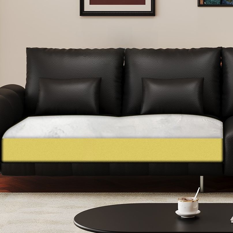 Drawing Room Standard Sofa in Light Gray/White/Light Brown with Armrest and 4 Pillows