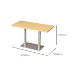 Veneer Dining Table with Pedestal Base, Heatproof, Seating for 4/2-seater/Seats 3