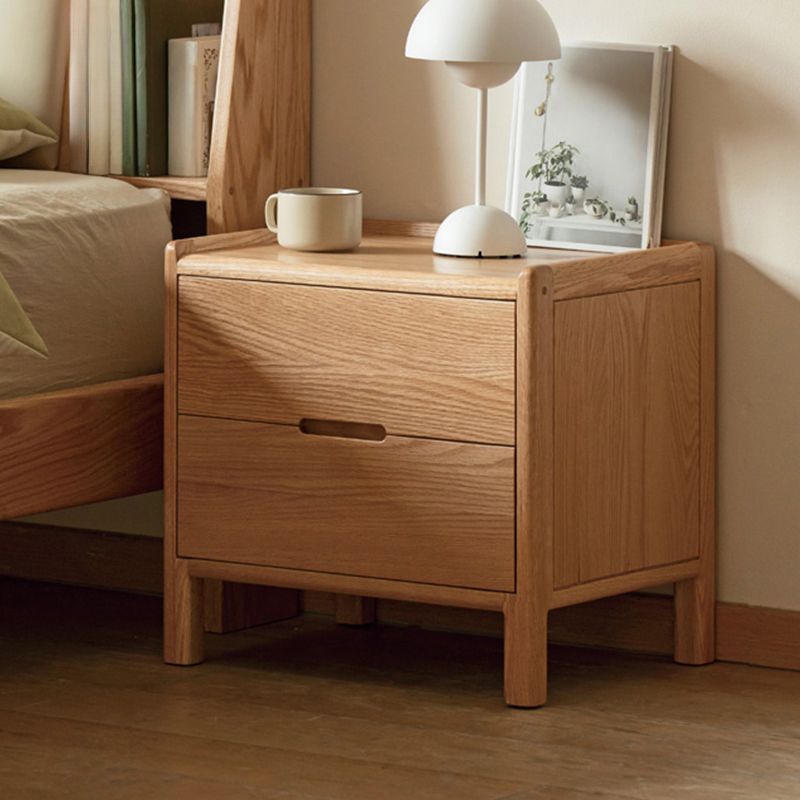 Victorian Nightstand With Drawer Organization Featuring Natural Wood Countertop