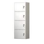 Elegant Locking Wood Filing Cabinet with Shelves & Smooth Casters