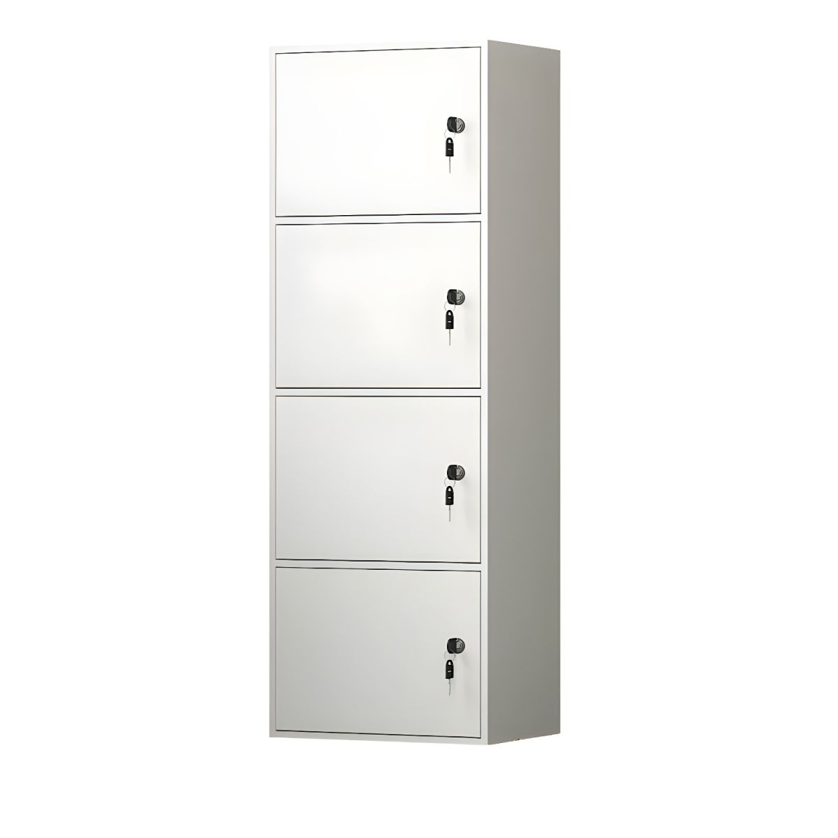 Elegant Locking Wood Filing Cabinet with Shelves & Smooth Casters