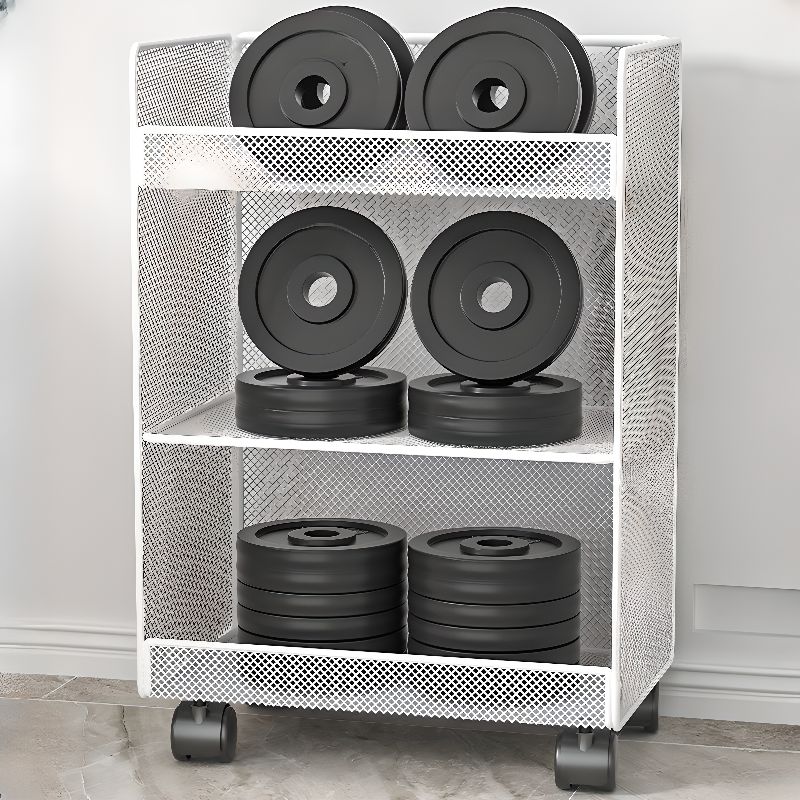 Alloy Under Desk Office Book Cart with 3 Shelves/2 Shelves All Ages