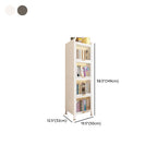 Metal Organizer Shelf with 4/5/3 Shelves, Vertical/Lateral Filing Orientation, Lucite Door, Closed Back