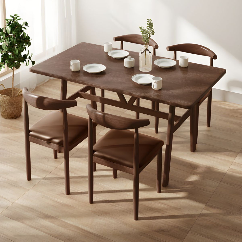Modern Simple Household Standard Tableware Rectangular Kitchen Tableware 4 Legs Table