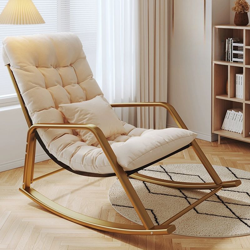 Stylish Upholstered Rocking Chair with Removable Cushions fits Women's Range-even Less