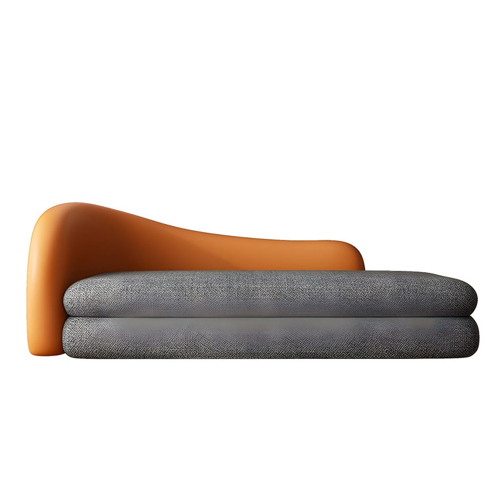 Ultra-Modern Tight Back Sofa 30.71"High Curved Tuxedo Arm Sofa for Apartment