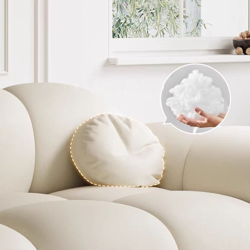 Versatile Grey/Blush/Amber Flannel Standard Sofa/Loveseat with Arm and Concealed Support