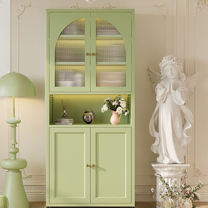 Steel Vertical Organizer Shelf with 2 Cabinets/1 Cabinet, 6-Shelf, and Closed Back