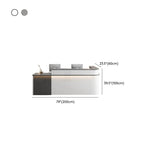L-Shape with Cupboard Hutch Keyboard Tray Cable Management 2 Drawer Pedestals Filing Cabinet and Desk Return