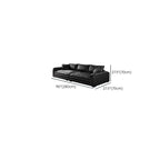 Drawing Room Standard Sofa in Midnight Black with Armrest