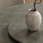 Tan Base Stone Dining Table with Anti-Fouling Sintered Stone Top, 4-person Seat/Seating for 8/Seating for 6