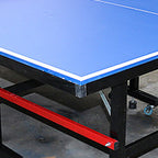 Versatile Indoor and Outdoor Cerulean Ping Pong Table with Freeze Resistant Features and Included Table Tennis Paddle