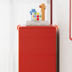 Organizing Shelf with 1 Cabinet, 2 Cabinets, 5-Shelf, 4 Shelves in Alloy Vertical with Closed Back